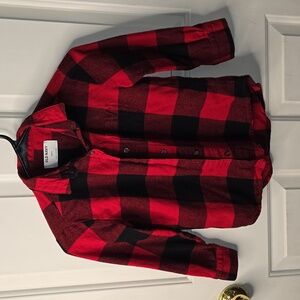 Red and Black plaid button up